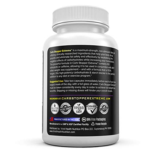 Carb Stopper Extreme (3 Bottles Maximum Strength, Natural Carbohydrate and Starch Carb Stopper Extreme uk supplements
