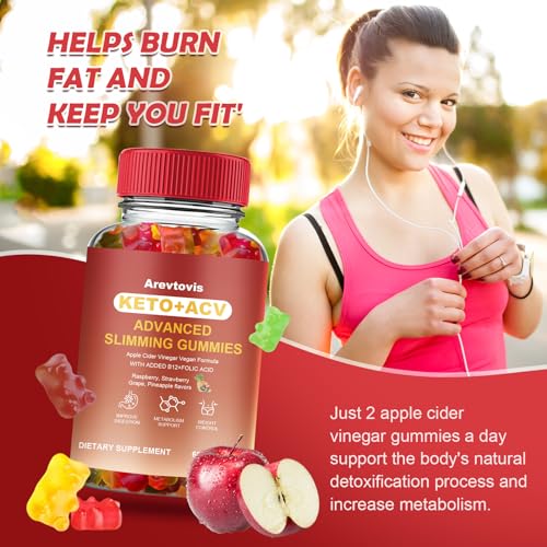 Arevtovis Apple Cider Vinegar Gummies - Boost Energy, Detox & Support Gut Health ACV Arevtovis uk supplements