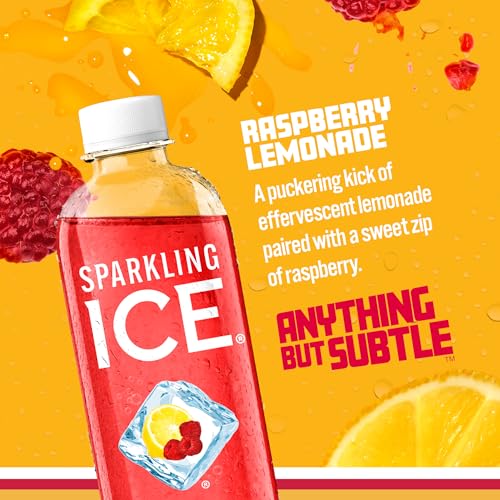 Sparkling Ice, Raspberry Lemonade Sparkling Water, Zero Sugar Flavored Water Sparkling Ice uk supplements