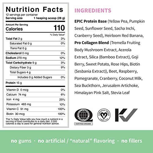 Sprout Living Epic Protein, Plant Based Protein & Superfoods Powder, Pro Collagen, Sprout Living uk supplements