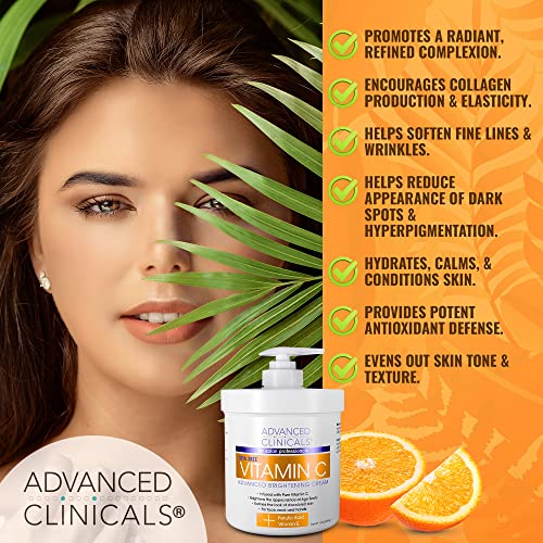 Advanced Clinicals Vitamin C Cream. Advanced Brightening Cream. Anti-aging cream Advanced Clinicals uk supplements
