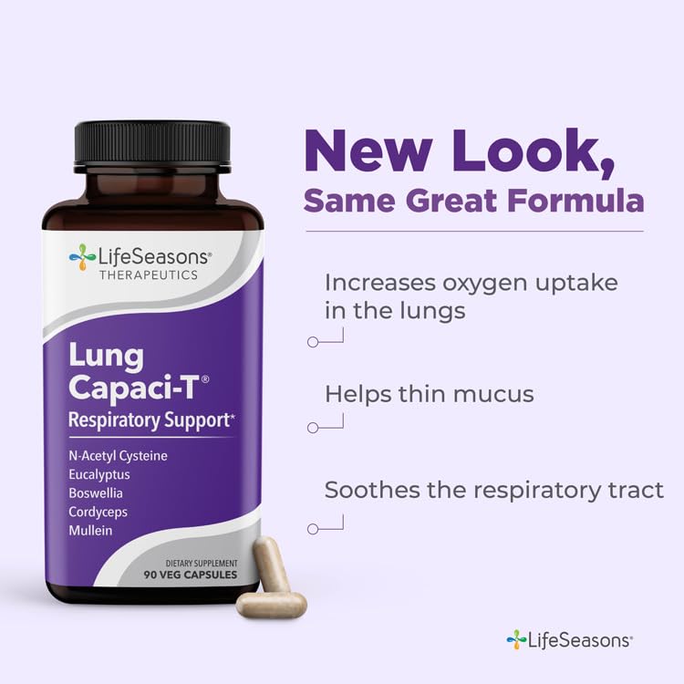 LifeSeasons - Lung Capaci-T - Lung & Respiratory Support Supplement LifeSeasons uk supplements