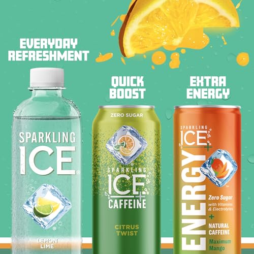 Sparkling Ice, Lemon Lime Sparkling Water, Zero Sugar Flavored Water, with Vitamins Sparkling ICE uk supplements