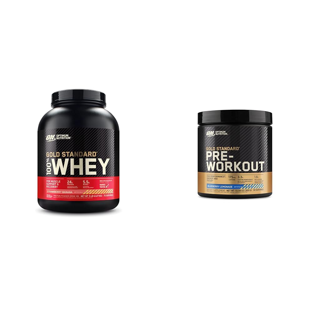 Optimum Nutrition Gold Standard 100% Whey Protein Powder & Gold Standard Pre-Workout Optimum Nutrition uk supplements