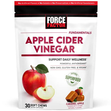 Force Factor Organic Apple Cider Vinegar Soft Chews for Digestion and Metabolism Support Force Factor uk supplements
