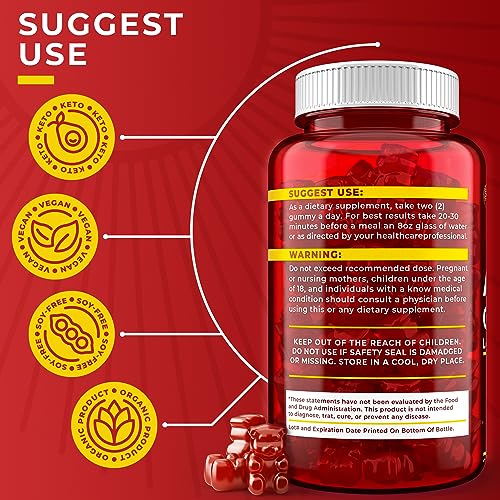 Keto ACV Gummies 1500 mg - Low Sugar Green Apple Flavor - Vegan ACV Keto Gummies SunVerde uk supplements