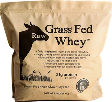 100% Raw Grass Fed Whey - Happy Healthy Cows, COLD PROCESSED Undenatured Raw Organic Whey uk supplements