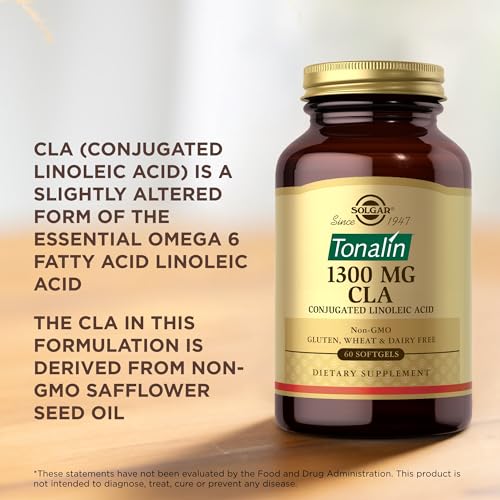 Solgar Tonalin CLA 1300 mg - 60 Softgels - Conjugated Linoleic Acid - Non-GMO, Gluten SOLGAR uk supplements