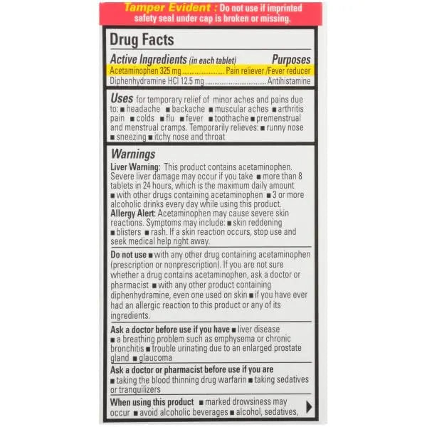Percogesic Original Pain Relief | Aspirin Free Fast Acting Relief | 90 Coated Caplets (4 Pack) Percogesic uk supplements