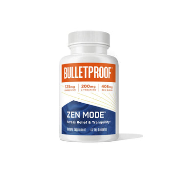 Bulletproof Zen Mode Stress Relief and Tranquility Capsules, 45 Count, Supplement for Calm and Relaxation Bulletproof uk supplements
