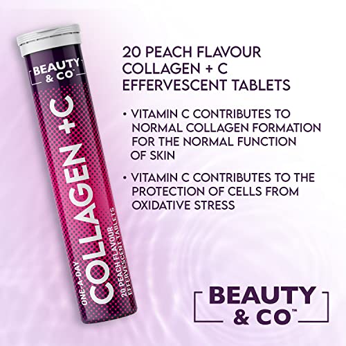 Collagen Effervescent - Marine Collagen & Vitamin C (2 Tubes) Beauty & Co uk supplements