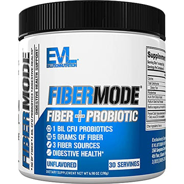 Evlution Nutrition FiberMode Fiber Plus Probiotic - 5 Grams of Fiber, Digestive Health Evlution uk supplements