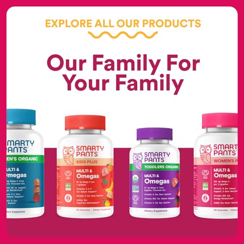 SmartyPants Multivitamin Gummy for Women 50 and Over - Improved Formula: Omega 3 (DHA/EPA), Methylfolate, CoQ10, Vitamin D3, C SmartyPants uk supplements