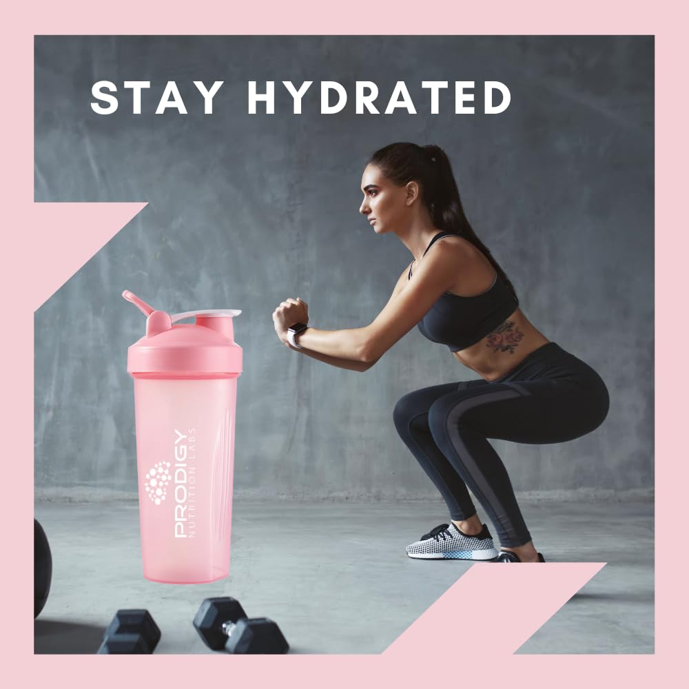 Protein Shaker 20oz Large Shaker Bottle Perfect for Workout Supplements, Protein powder Prodigy Nutrition Labs uk supplements