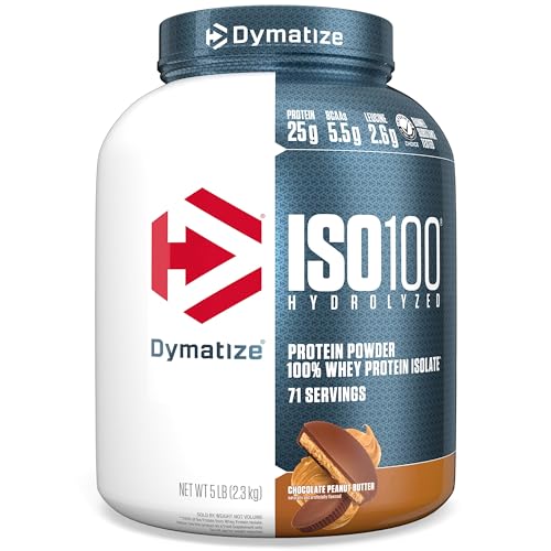 Dymatize ISO 100 Whey Protein Powder with 25g of Hydrolyzed 100% Whey Isolate Dymatize uk supplements