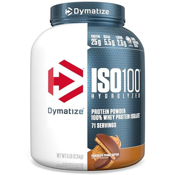 Dymatize ISO 100 Whey Protein Powder with 25g of Hydrolyzed 100% Whey Isolate Dymatize uk supplements