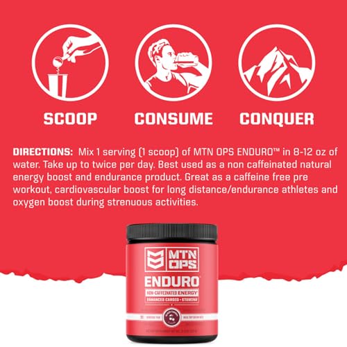 MTN OPS Enduro Nitric Oxide Supplement & Stim-Free Pre Workout - 30 Servings MTN OPS uk supplements