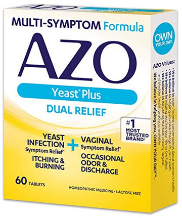 AZO Yeast Plus Tablets 60 ea (Pack of 5) My Store uk supplements