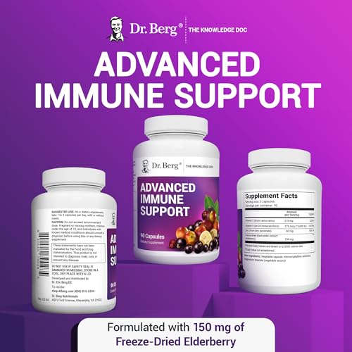 Dr. Berg's Advanced Immune Support - Daily Immunity Multi-System Defense Supplement Dr. Berg Nutritionals uk supplements
