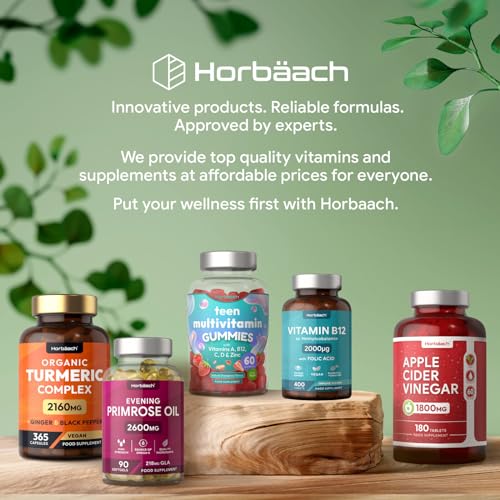Vitamin B6 and B12 Tablets High Strength | 60 Count | with 100mg of Vitamin B6 Horbäach uk supplements