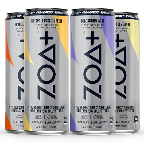 ZOA+ Pre-Workout Sugar Free Energy Drink, Orange Grapefruit - NSF Certified for Sport ZOA uk supplements