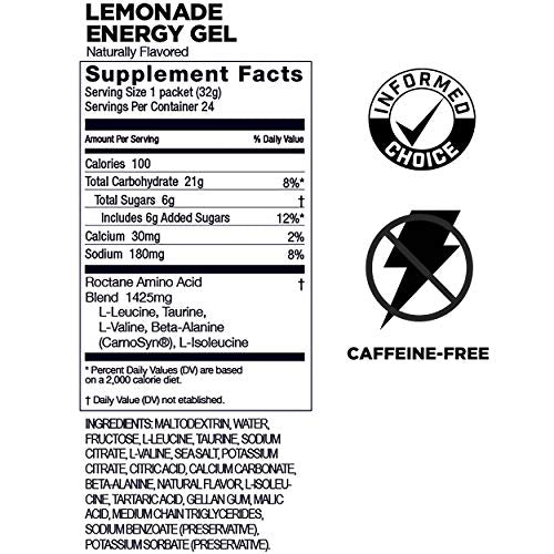 GU Energy Roctane Ultra Endurance Energy Gel, 24-Count, Lemonade GU Energy uk supplements