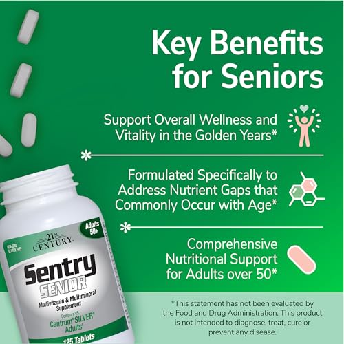 21st Century Sentry Senior Tablets, 265 Count 21st Century uk supplements