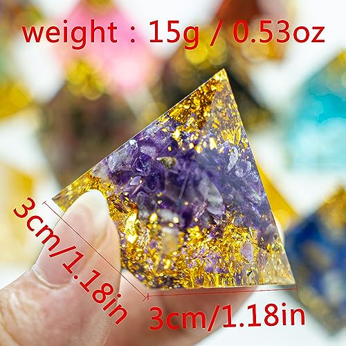 Mini Natural Crystal Pyramid Energy Generator Quartz Amethyst Reiki Healing Crystal Chakra AierCrystal uk supplements