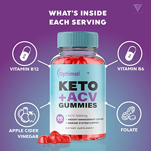 (2 Pack) Optimal Keto ACV Gummies Advanced Weight Loss Plus, Optimal Keto+ACV Gummy Fyvus uk supplements