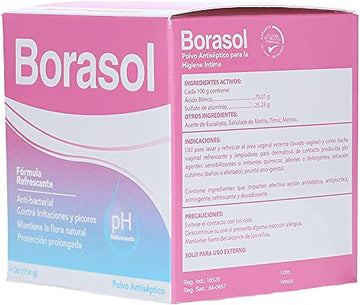 Borasol Antiseptic Powder Refreshing Deodorant and Vaginal Wash 4 OZ FQQF uk supplements