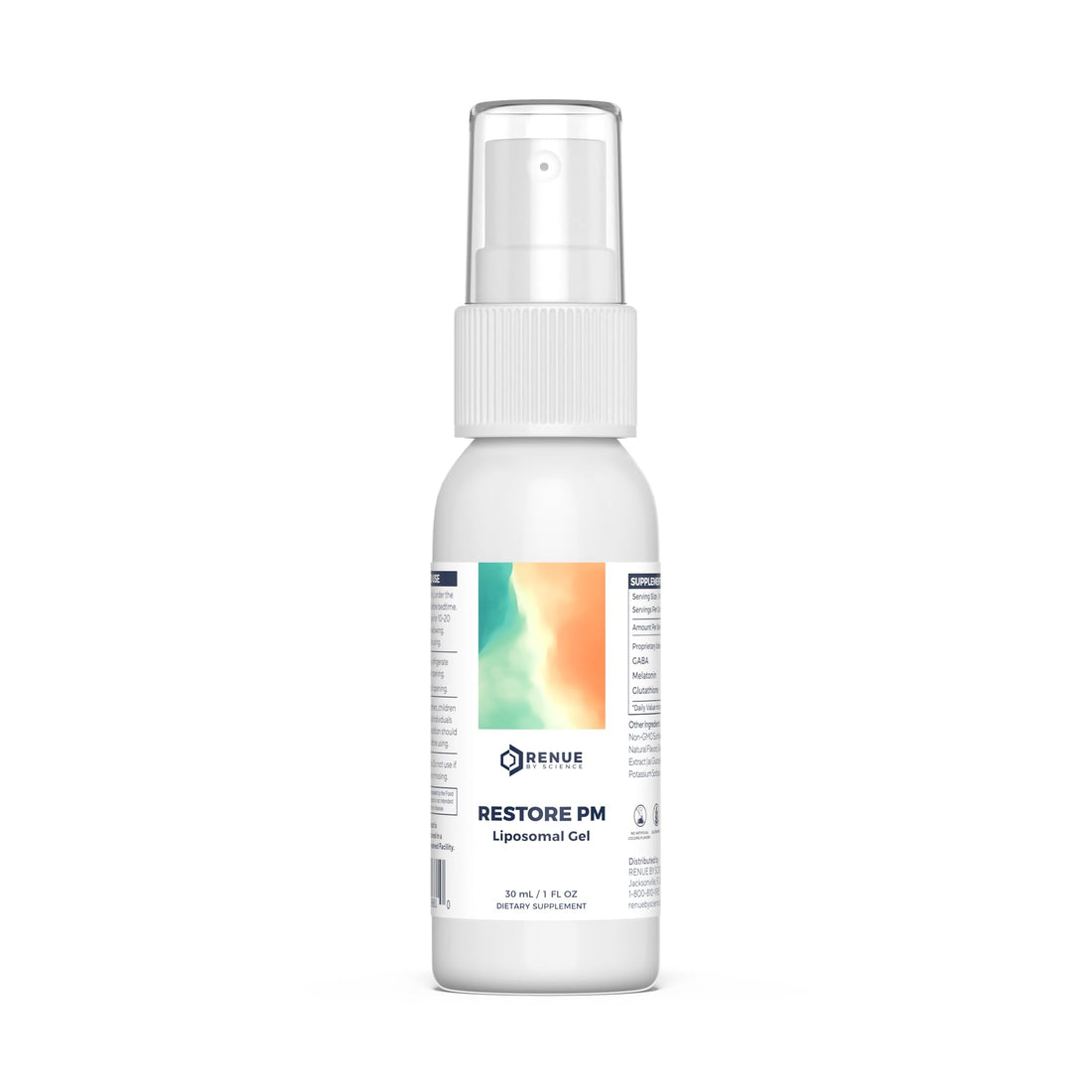 Renue By Science Restore PM | Liposomal Melatonin GABA Supplement Spray | 30ml Spray with Melatonin Glutathione & GABA 10mg - Sleep Aid Melatonin | Non-GMO | Made in The USA & Third Party Tested Renue By Science uk supplements