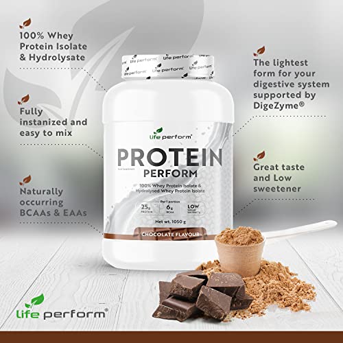 Protein Perform Whey Isolate & Hydrolysate Powder | Naturally Occurring Glutamine and Amino Acids Life Perform uk supplements