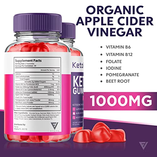 (2 Pack) Ketology Keto ACV Gummies Advanced Weight Loss Ketosis Supplement Fyvus uk supplements