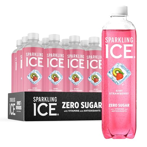 Sparkling Ice, Kiwi Strawberry Sparkling Water, Zero Sugar Flavored Water, with Antioxidant Sparkling ICE uk supplements