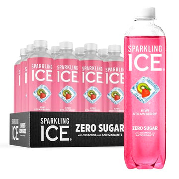 Sparkling Ice, Kiwi Strawberry Sparkling Water, Zero Sugar Flavored Water, with Antioxidant Sparkling ICE uk supplements