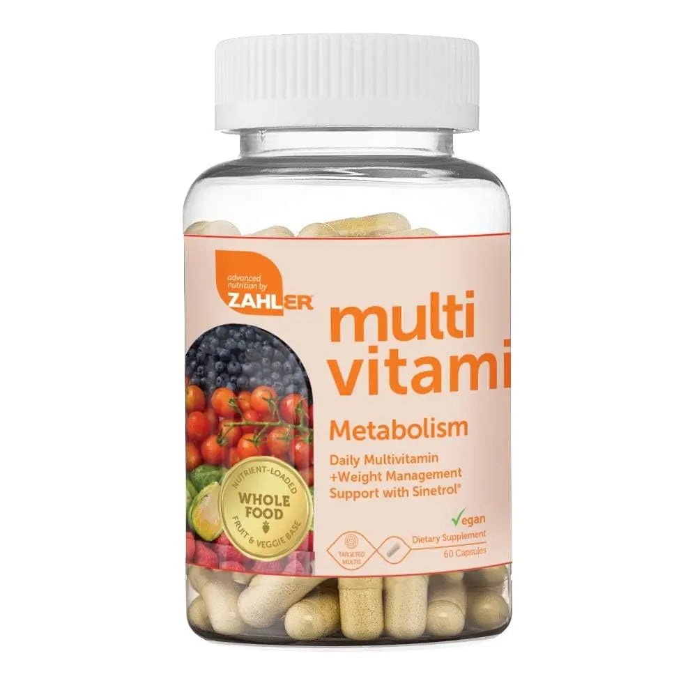 Zahler Multivitamin Metabolism + Weight Management Support for Women and Men with Iron, Certified Kosher, 60 Capsules Zahler uk supplements