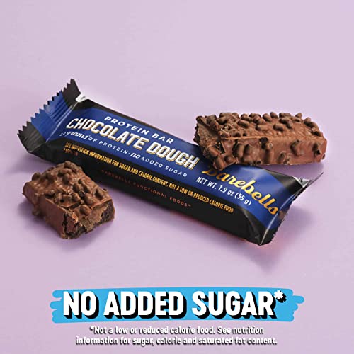 Barebells Protein Bars Chocolate Dough with 1g of Total Sugars - 12 Count, 1.9oz Bars BAREBELLS uk supplements