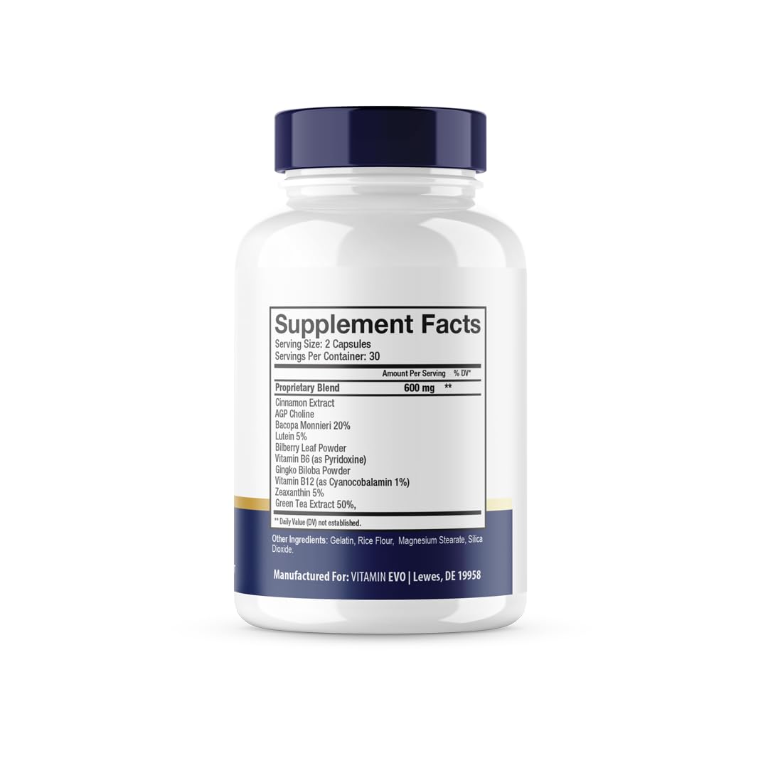 (2 Pack) Brain Defender Capsules, Official Brain Defender Support Supplement Pills, Brain Defender Cognitive Health Memory Advanced Formula, Braindefender Brain Support 2 Month Supply (120 Capsules) Vitamin Evo uk supplements