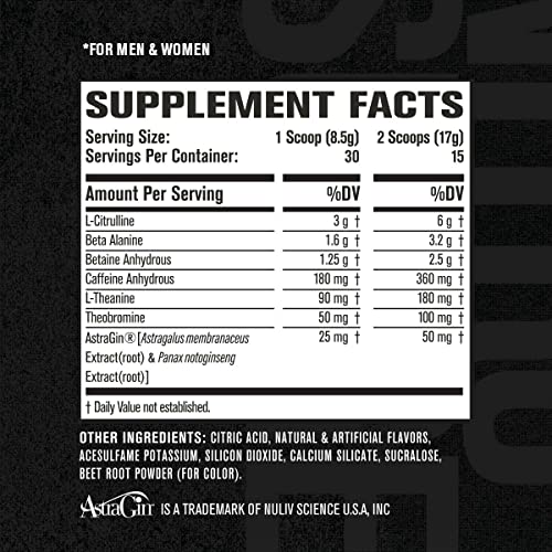 NITROSURGE Pre Workout Supplement - Endless Energy, Instant Strength Gains Jacked Factory uk supplements