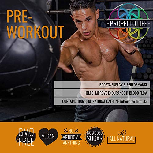 Propello Life Pre-Workout Drink Mix, West Coast Citrus, 450g Propello Life uk supplements