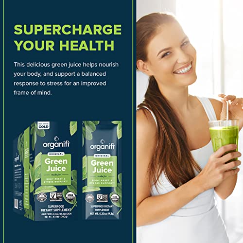 Organifi: GO Packs - Green Juice - Organic Superfood Supplement Powder - 30 Count Organifi uk supplements