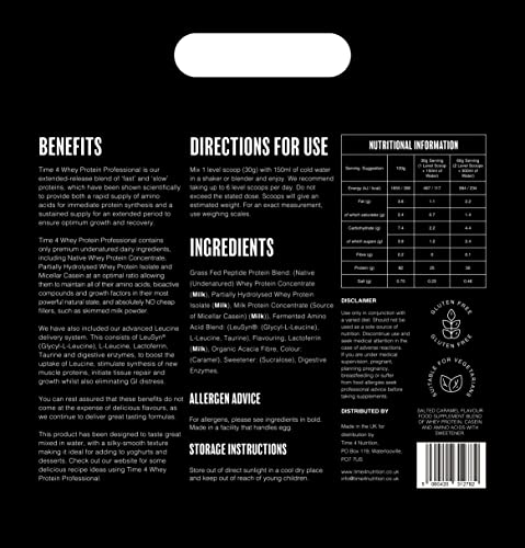 Time 4 Whey Protein Professional Time Release Grass Fed Native Whey Protein Powder, Whey Concentrate Time 4 Nutrition uk supplements