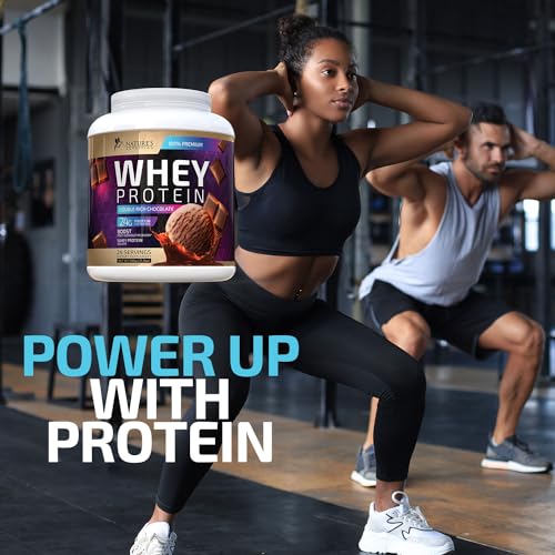 Whey Protein Powder 24g - Chocolate Ice Cream Whey Isolate Protein for Muscle Growth Nature's Nutrition uk supplements