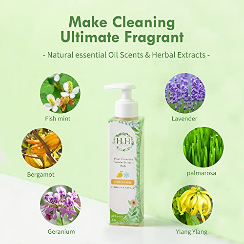 Feminine Wash+Panties Stain Remover Detergent - Natural Essential Oil Scent Vaginal Wash Women HH Herb & Health uk supplements