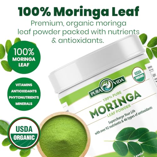 PURA VIDA MORINGA Moringa Powder Organic Single Origin - Premium 100% Leaf Powder PURA VIDA MORINGA uk supplements