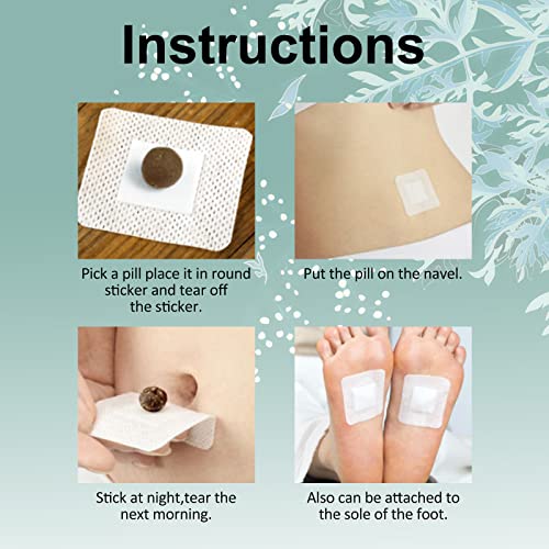 Mugwort Stickers, 40PCs Mugwort Navel Stickers - Parches para Bajar de Peso Rapido ALIVO uk supplements