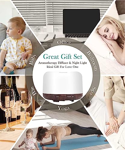 Aegci Aromatherapy Diffusers,300ml Air Humidifier with 7 Colors Light,Adjustable Brightness Aegci uk supplements