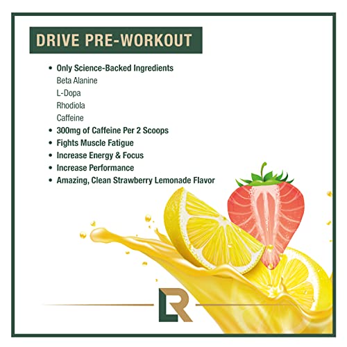 Live Relentless by Tim Kennedy, Drive Pre-Workout, Merica's Strawlemon, 30 Servings Live Relentless uk supplements