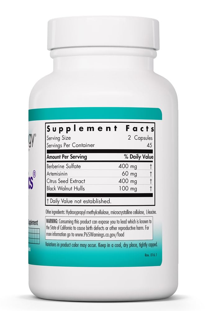Nutricology TriBiotics - Berberine Artemisinin Botanical Blend - Gastrointestinal Support - Hypoallergenic - 45 Servings - 90 Capsules Allergy Research Group uk supplements