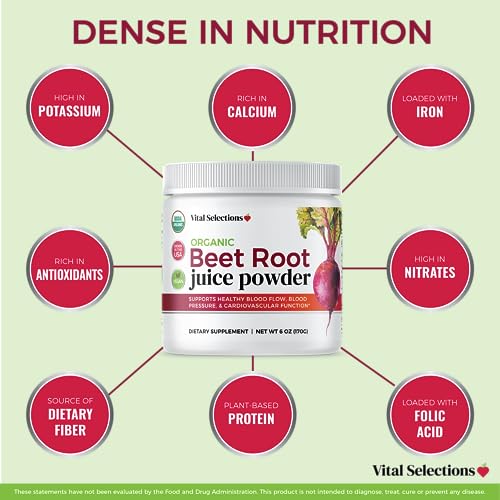Vital Selections 100% Organic Beet Root Juice Powder, Highest Purity and Potency Vital Selections uk supplements